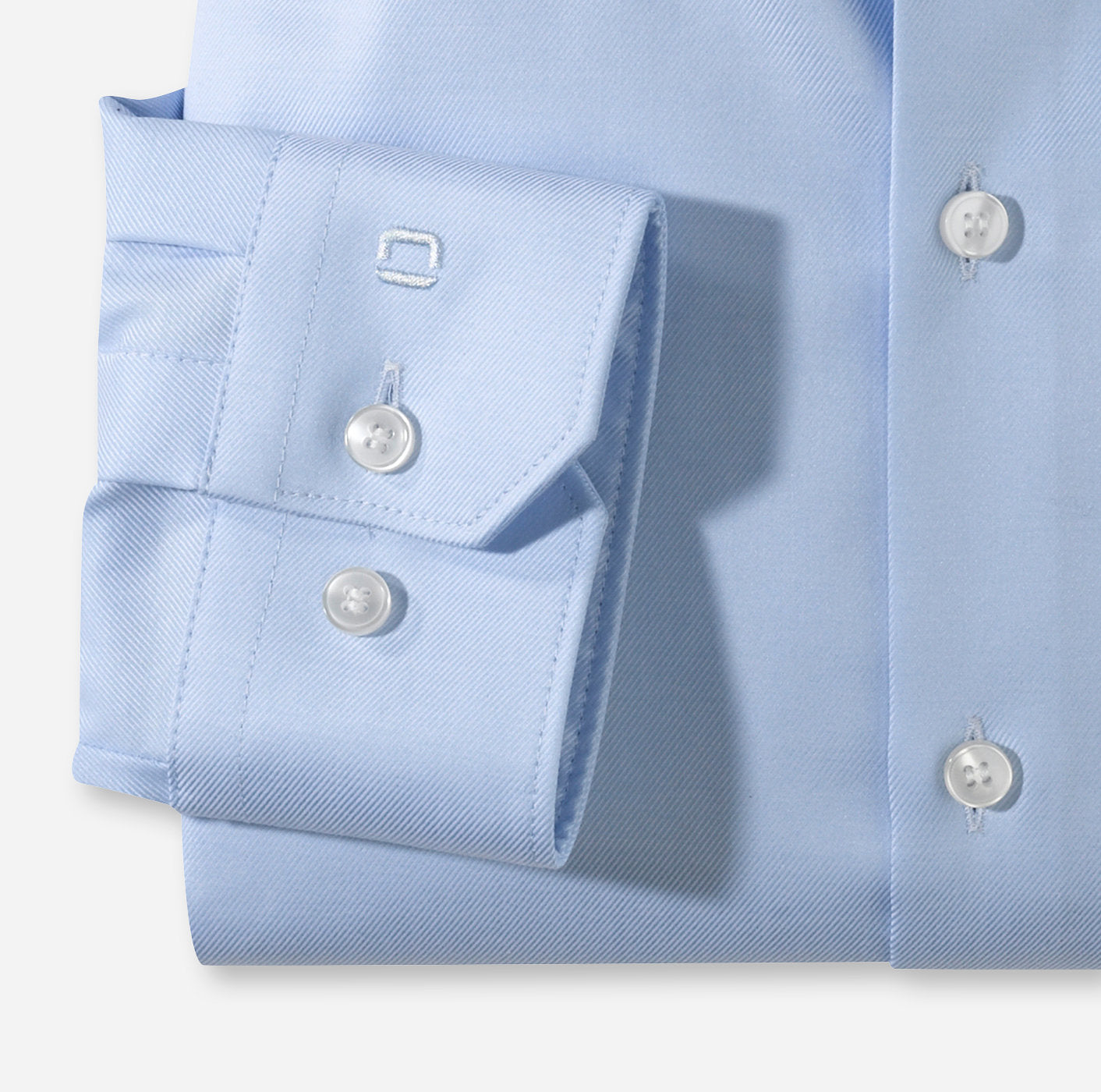 Shirt - Business - Super Slim - White - Patterns - Blue Circles