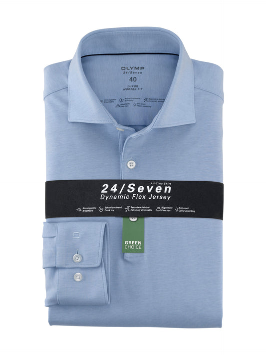 Polo-Shirt - Bleu ciel - Modern fit - 24/Seven - Business