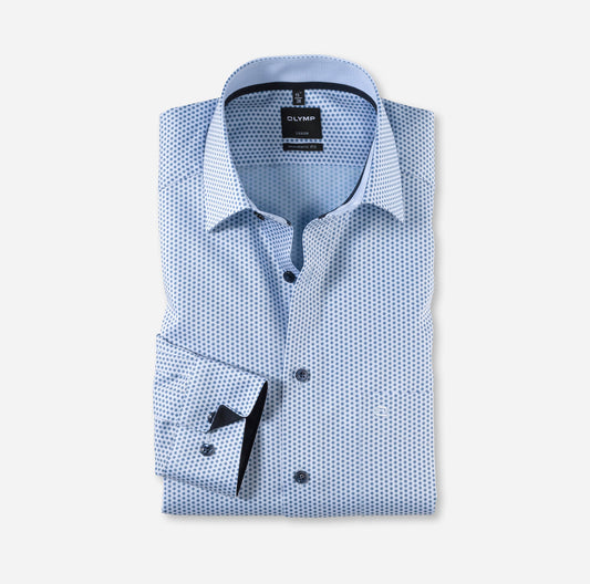 Chemise à motifs - Bleu - Modern fit - Business