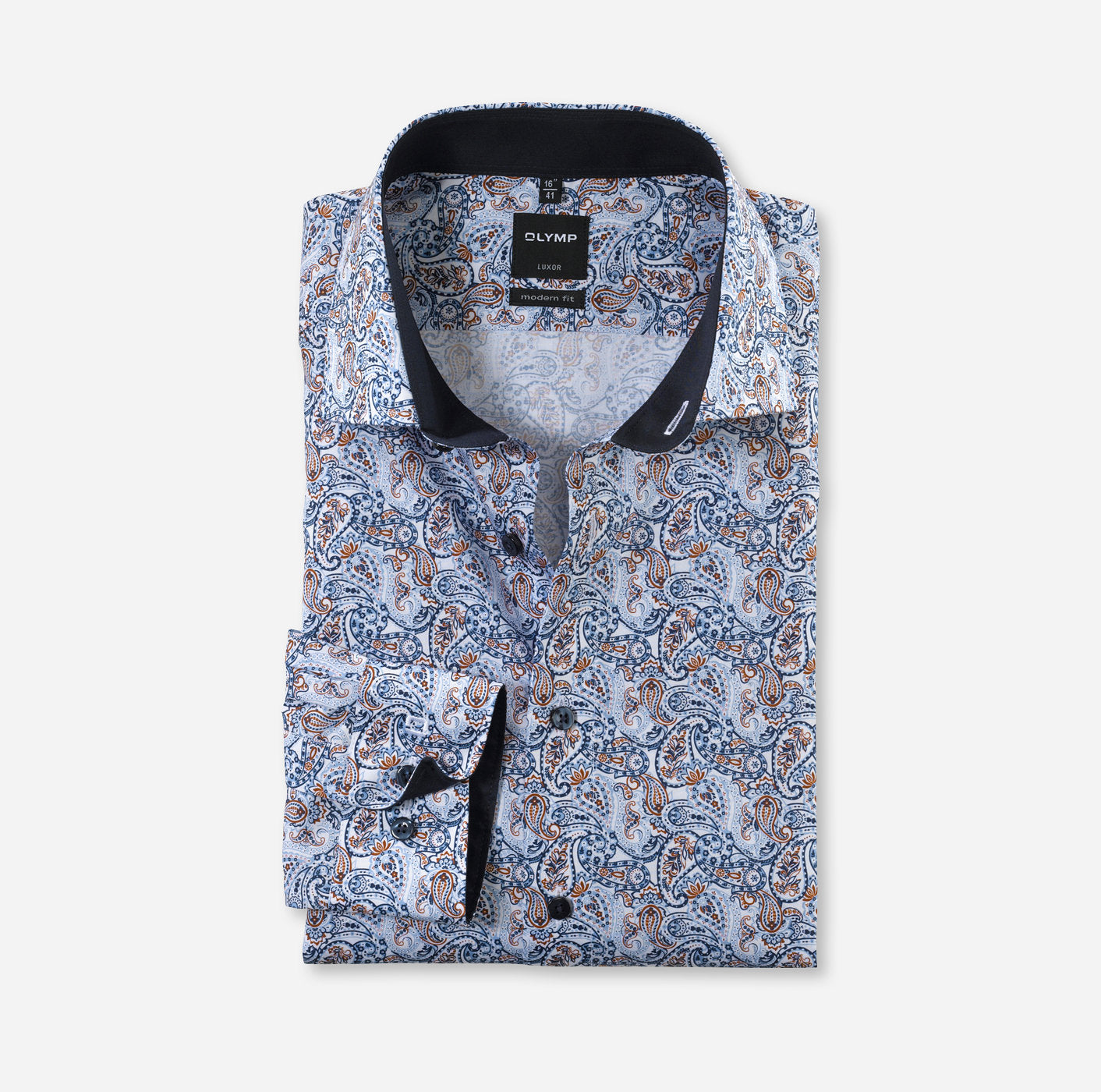 Chemise - Bleu - Motif fantaisie - Modern fit - Business