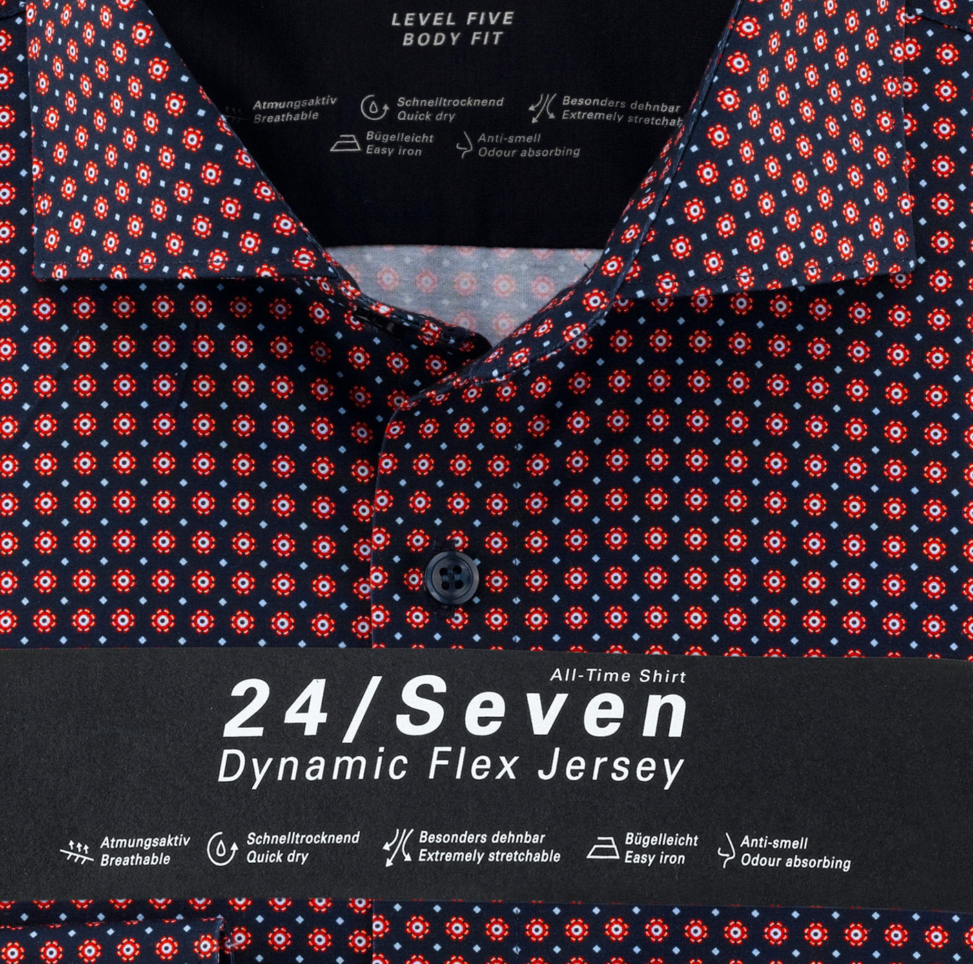Chemise à motifs imprimés - Body fit - 24/Seven - Business
