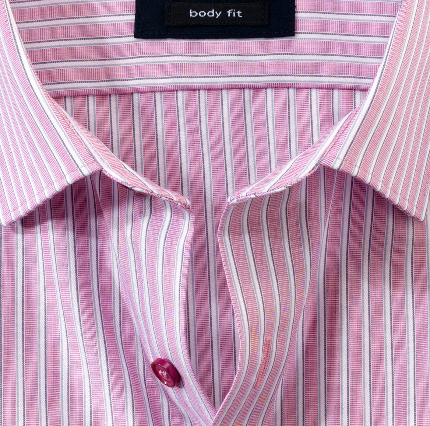 Chemise - Rayures - BodyFit - Business - Rose