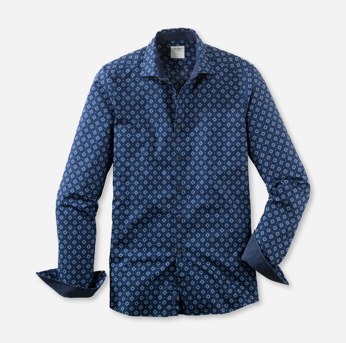 Chemise - Bleu - Motif fantaisie - Level Five - Casual