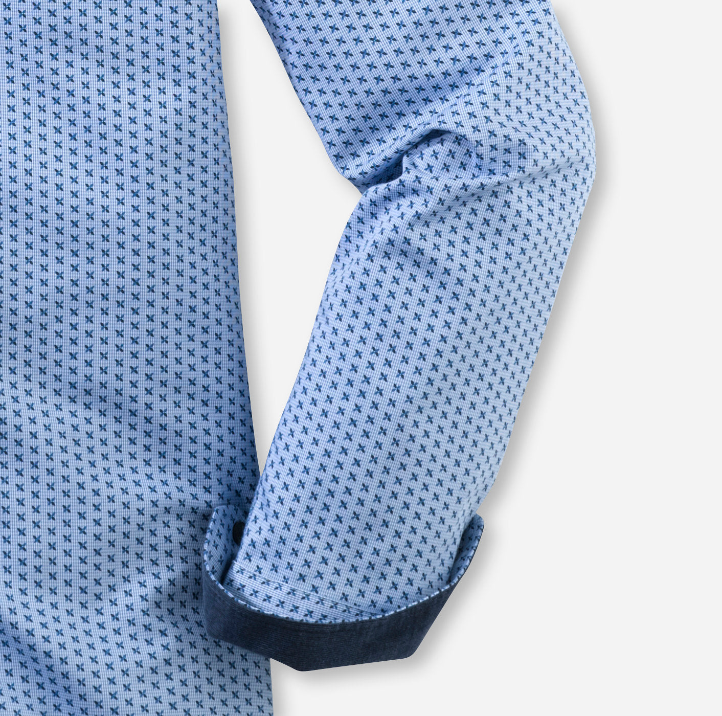 Chemise - Bleu - Motif - Level Five - Casual