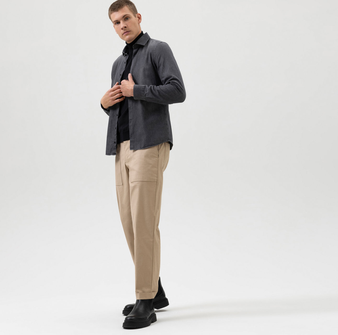 Chemise - Smart Casual - Level Five - Gris Jean