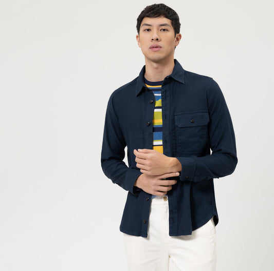 Overshirt - Navy - Modern fit - Casual