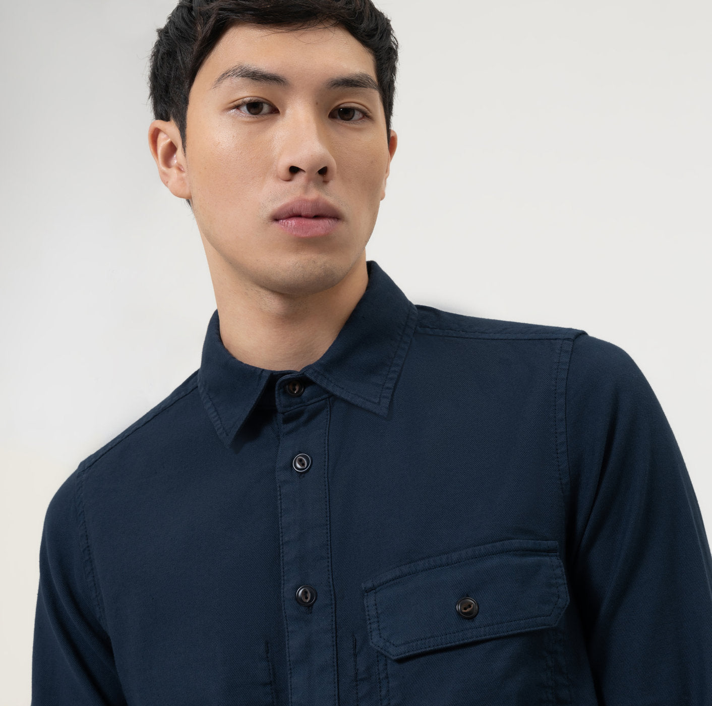 Overshirt - Navy - Modern fit - Casual