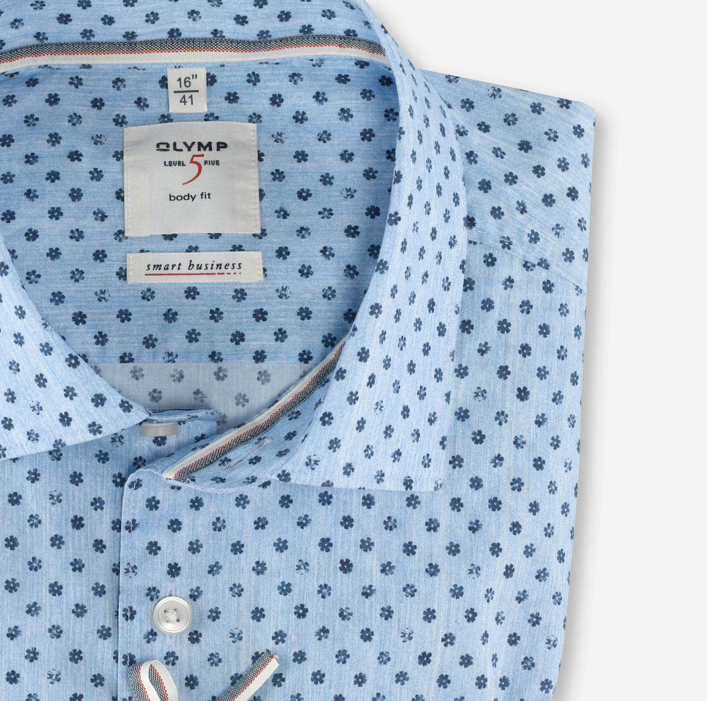 Chemise - Bleu ciel - Motif - Smart Business - Level Five