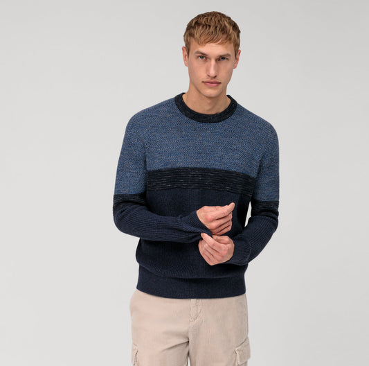 Pullover - Marine - Fully Fashioned - Casual