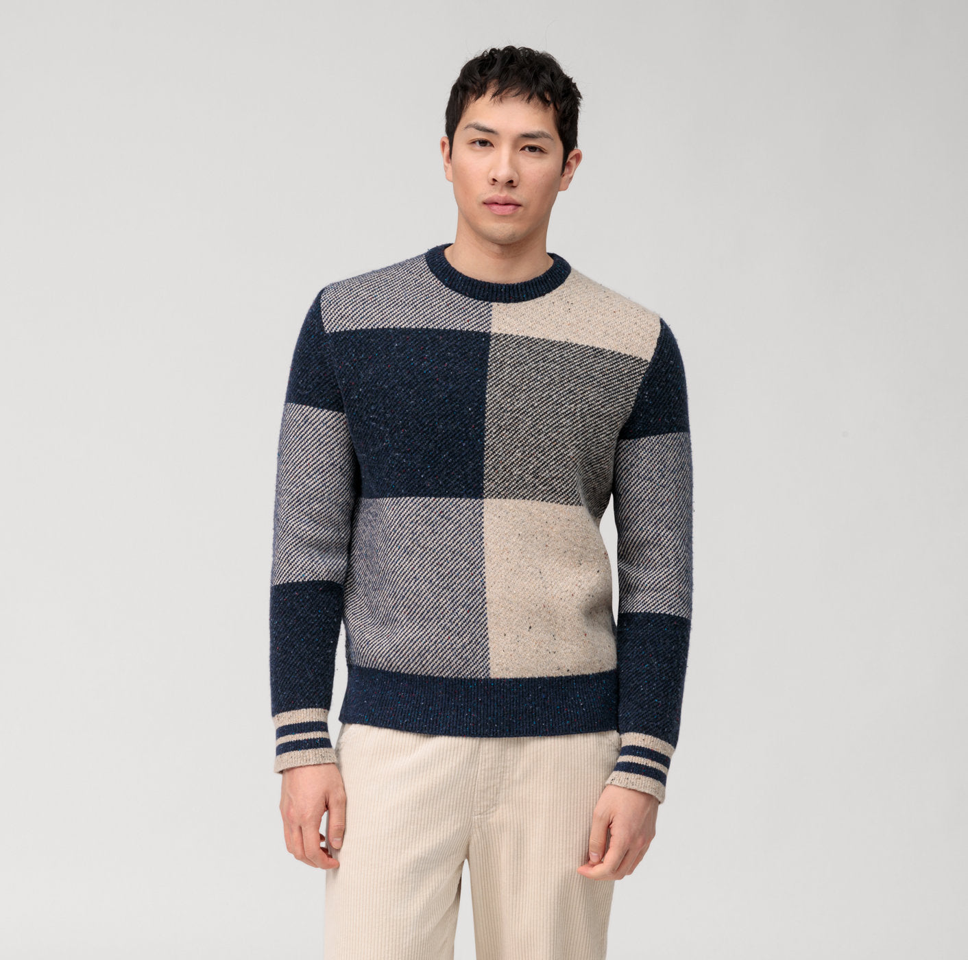 Pullover en tricot - Bleu - Fully Fashioned - Casual