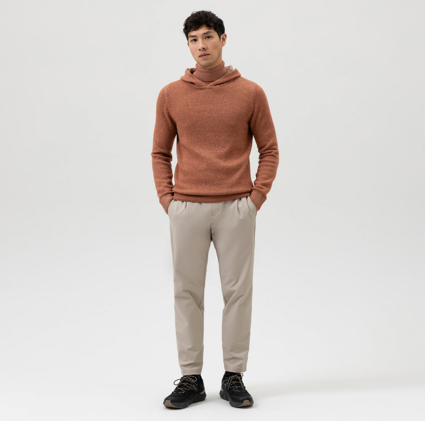 Pull à capuche - Rouille - Modern fit