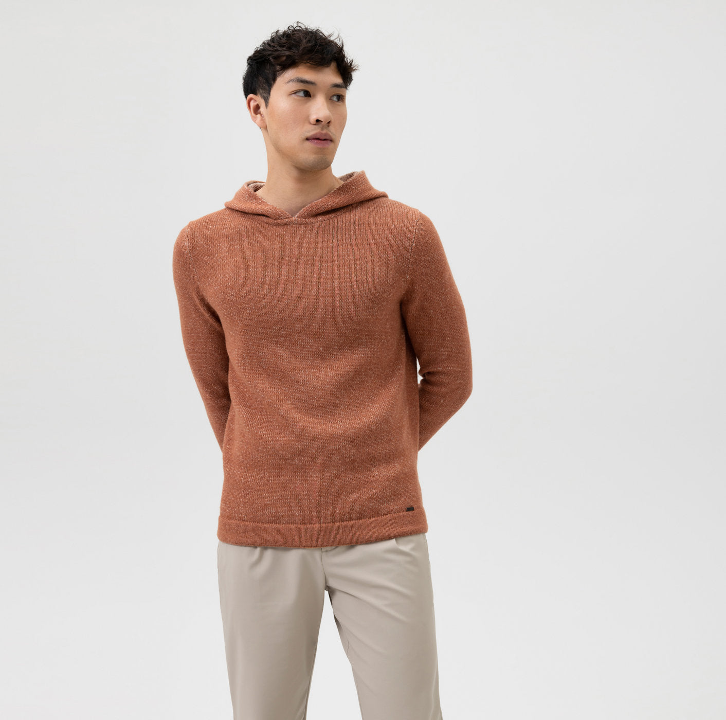 Pull à capuche - Rouille - Modern fit