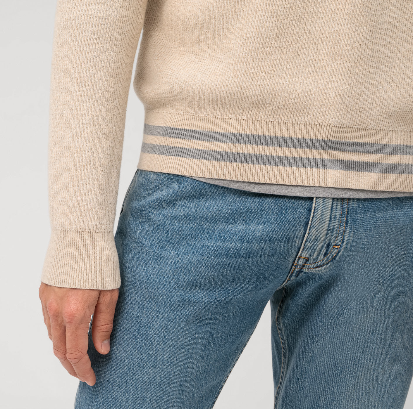 Pull - Col en V - Casual - Fully Fashionned