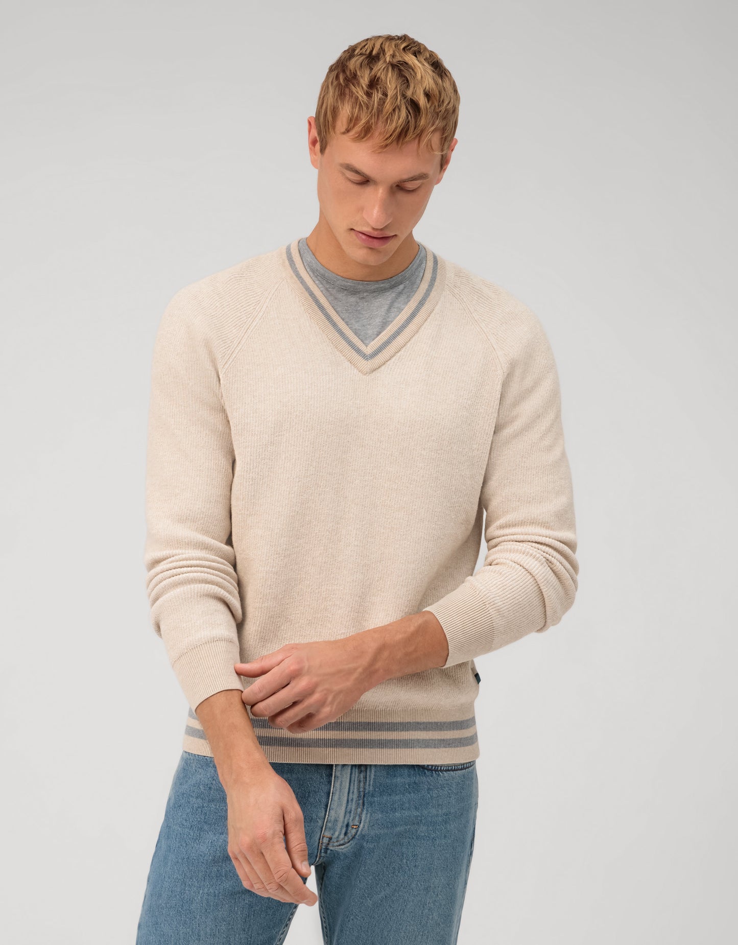 Pull - Col en V - Casual - Fully Fashionned