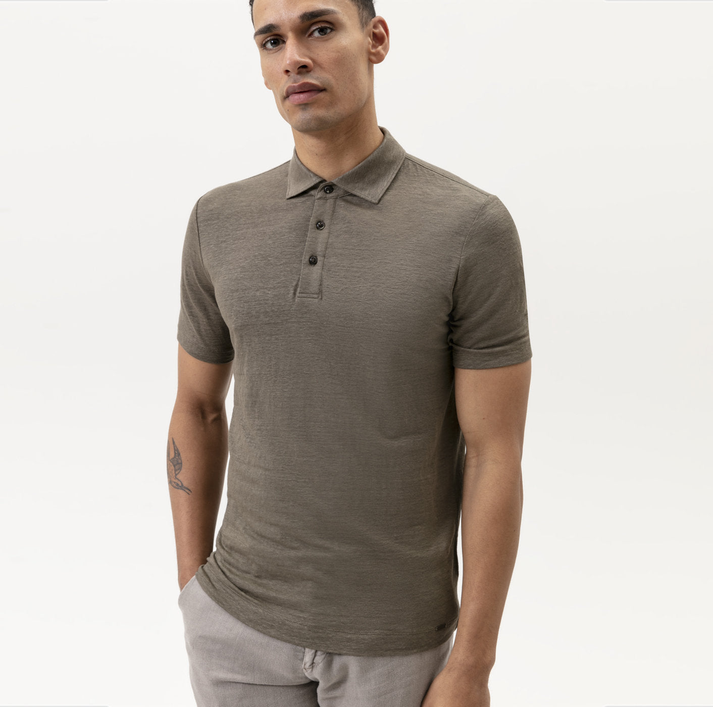 Polo - Body fit - Lin - Casual