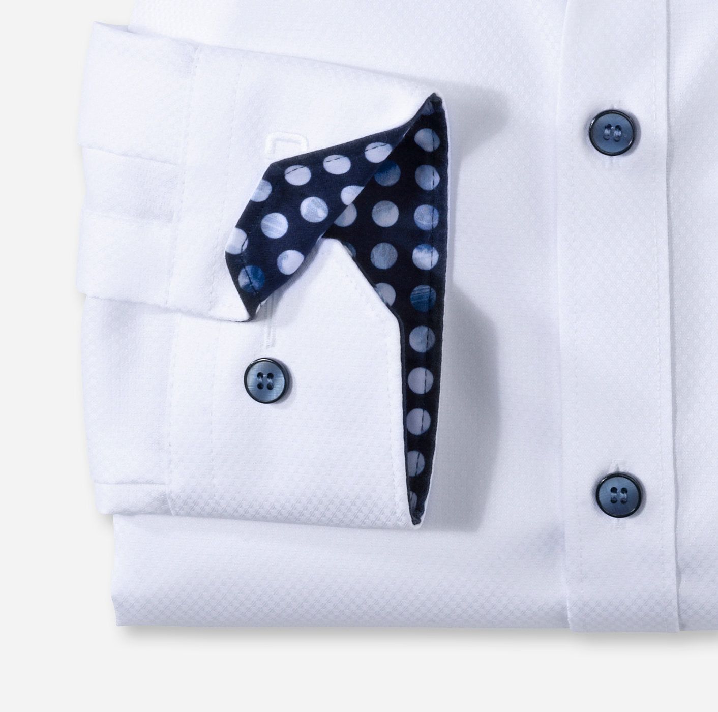 Chemise blanche, Superslim avec détails cols et poignets bleu 4
