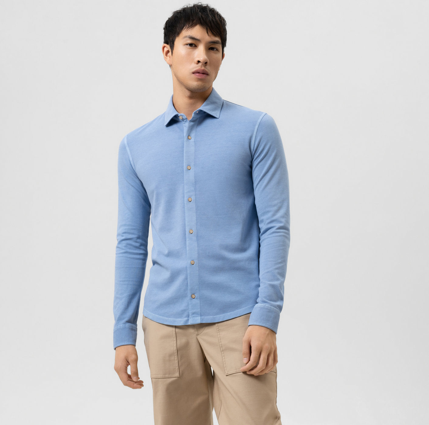 Jean shirt - Blue - Modern fit - Casual